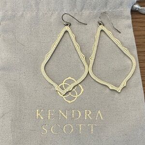 Kendra Scott Gold Open Frame Earrings